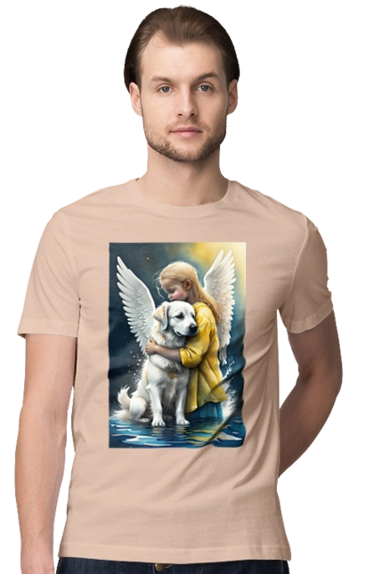 Girl and dog angel [memorial to dead animals]