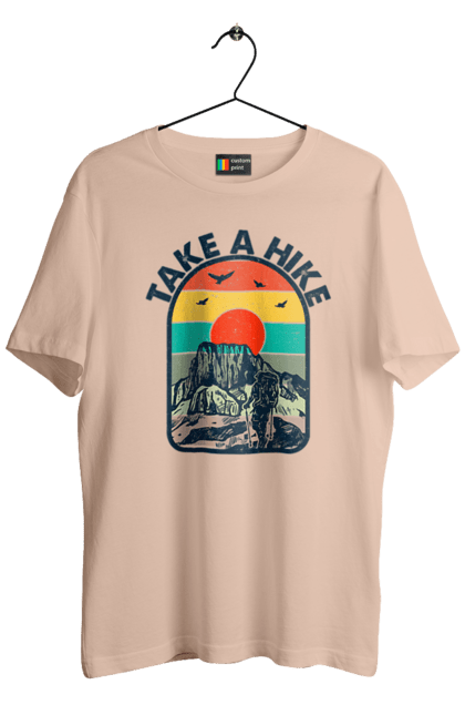 Футболка чоловіча з принтом "Прогуляйся Альпініст, Гори". Альпініст, гори, похід, прогуляйся. 2070702