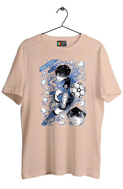 Men`s t-shirt with prints Blue Lock Isagi Yoichi. Anime, blue lock, blue prison, manga, sport, sports anime, yoichi isagi. 2070702