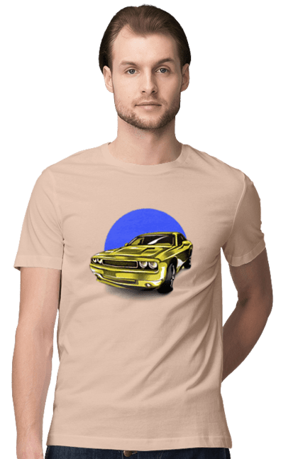 Men`s t-shirt with prints Ukrainian sports car. Auto, machine, muscle car, powerful car, speed, sports car, ukrainian sports car. 2070702