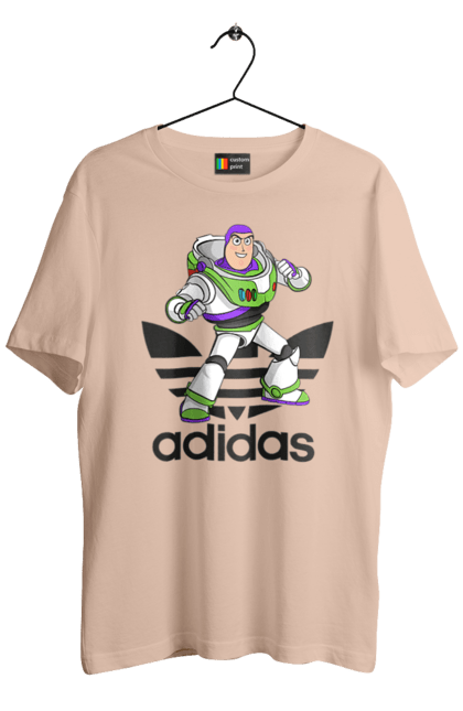 Футболка чоловіча з принтом "Adidas Базз Лайтер". Adidas, buzz lightyear, toy story, адідас, базз лайтер, історія іграшок, мультфільм. 2070702