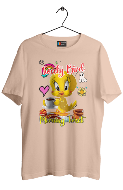 Men's t-shirt with prints Tweety Pie. Bird, looney tunes, tweety, tweety bird, tweety pie, warner bros. 2070702