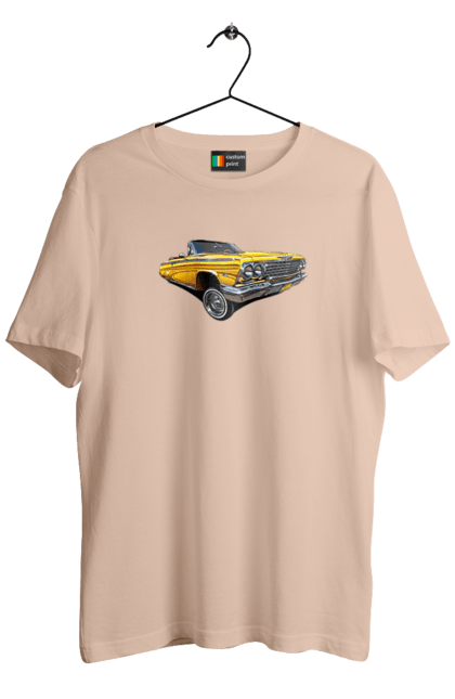 Men`s t-shirt with prints Car. Car, chevrolet, classic, impala, lowrider. 2070702