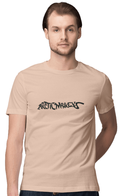 Men's t-shirt with prints Arctic Monkeys. Arctic monkeys, garage rock, group, indie rock, music, post-punk revival, psychedelic rock, rock. 2070702