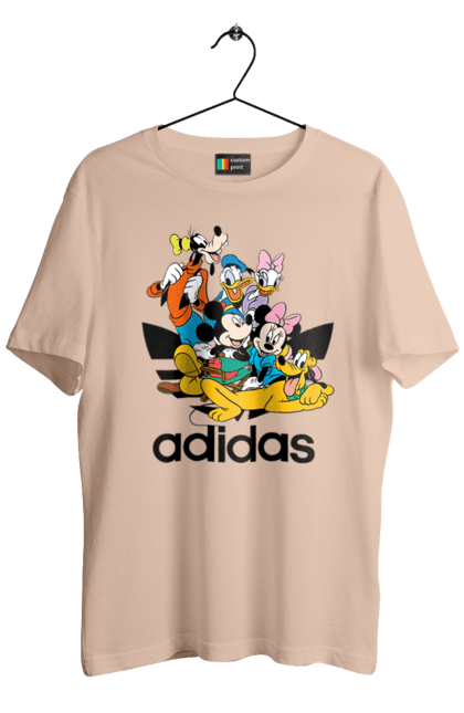 Футболка мужская с принтом Adidas Микки Маус. Adidas, mickey mouse, адидас, дисней, микки, микки маус, мультфильм. 2070702