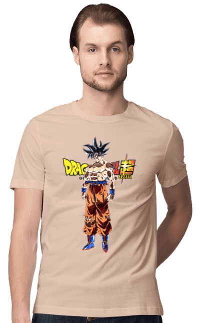 Men's t-shirt with prints Dragon Ball Son Goku. Anime, dragon ball, goku, manga, son goku, tv series. 2070702