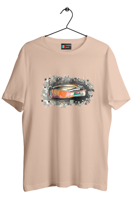 Футболка мужская с принтом Пенал Авторский рисунок. Канцтовары, карандаш, пенал, рисунок, рисунок от руки, ручка, школа, эксклюзив. 2070702