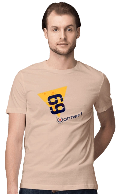 Футболка мужская с принтом 69  есть контакт. Контакт, прикол, секс, шутка. 2070702