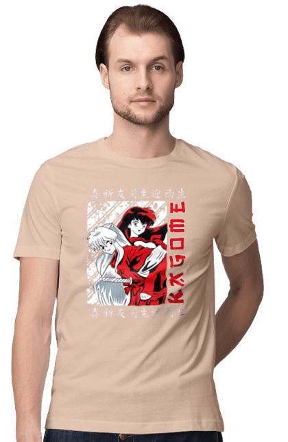 Футболка чоловіча з принтом "Inuyasha". Anime, inuyasha, manga, rumiko takahashi, аніме, демон охоронець, манга, руміко такахасі. 2070702