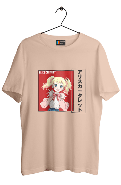 Men's t-shirt with prints Kiniro Mosaic Alice Cartelet. Alice, alice cartelet, anime, gold mosaic, kiniro mosaic, kinmoza, manga. 2070702