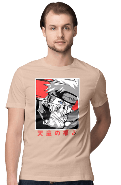 Men's t-shirt with prints Naruto Yahiko. Akatsuki, anime, character, manga, naruto, ninja, pain, tv series, yahiko. 2070702