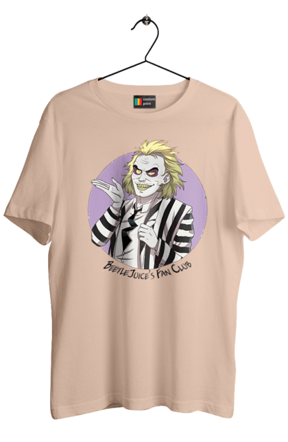 Men's t-shirt with prints Beetlejuice. Beetlejuice, comedy, ghost, horror, movie, tim burton, warner bros. 2070702