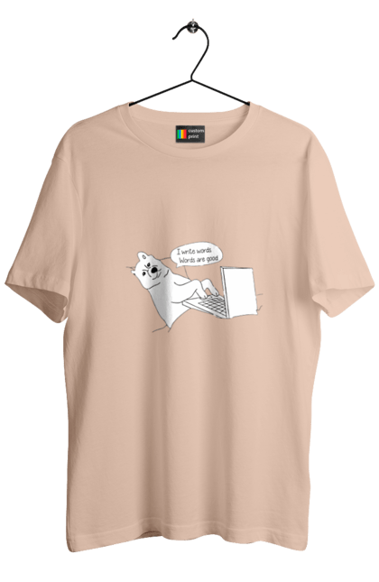 Футболка чоловіча з принтом "Собака програміст". Angular, c, css, html, it, javascript, jquery, php, python, react, svelt, vue, айтишник, айті, гумор, код, кодувати, прогер, програміст, програмісти, ти ж, ти ж програміст, тиж програміст. 2070702