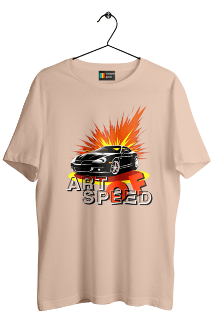 Men`s t-shirt with prints Speed. Auto, auto, car, race, speed. 2070702