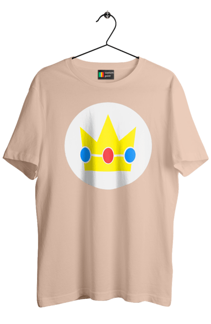 Men's t-shirt with prints Mario Bros. Princess Peach. Character, game, mario, mario bros, nintendo, princess peach, super mario bros. 2070702