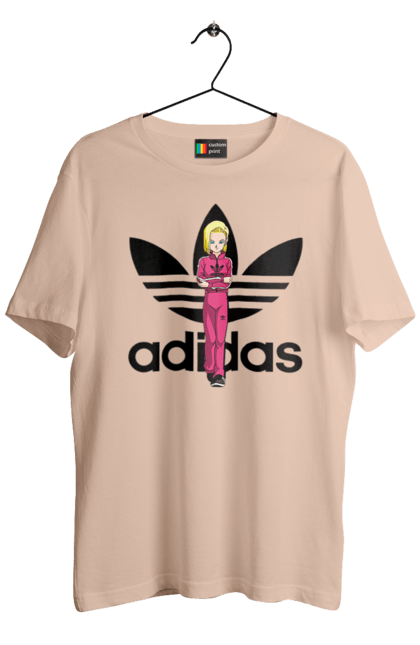 Футболка чоловіча з принтом "Adidas Андроїд 18". Adidas, android 18, dragon ball, адідас, андроїд 18, аніме, вбивця, кіборг, манга, перли дракона. 2070702