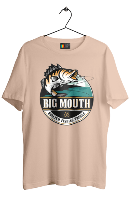 Футболка чоловіча з принтом "Рибалка". Вилика рибалка, рибалка, хоббі. 2070702