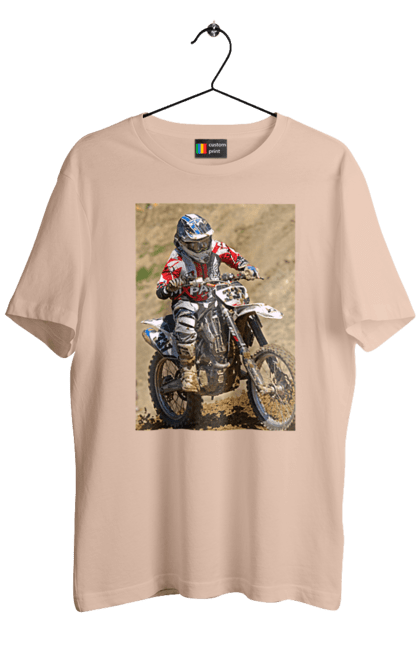 Футболка мужская с принтом МОТОГОНЩИК. Мото, мотогонщик, мотоцикл, спорт, спортсмен. 2070702