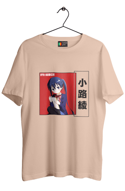 Men's t-shirt with prints Kiniro Mosaic Aya Komichi. Anime, aya komichi, gold mosaic, kiniro mosaic, kinmoza, manga. 2070702