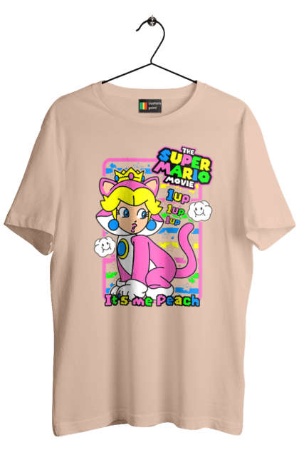 Men's t-shirt with prints The Super Mario Bros. Movie Princess Peach. Character, game, mario, mario bros, movie, nintendo, princess peach, super mario bros. 2070702