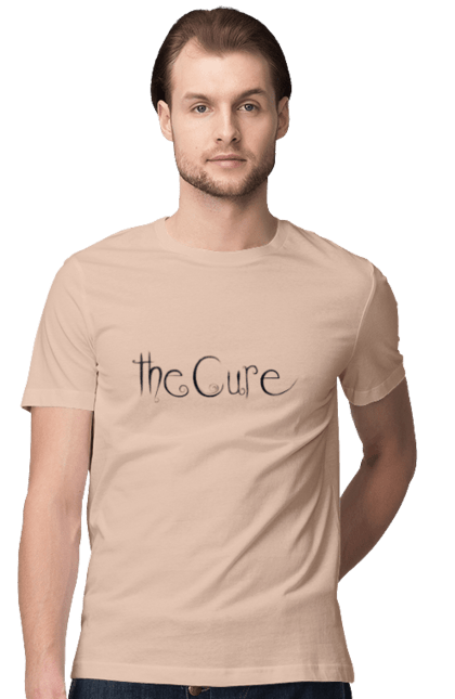 Футболка чоловіча з принтом "The Cure". Cure, kiss me, альтернативний рок, готик рок, група, дрім піп, музика, нова хвиля, постпанк, рок. 2070702