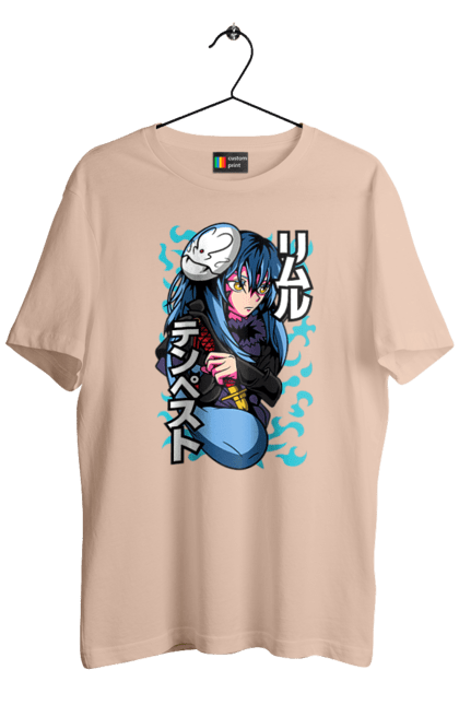 Men's t-shirt with prints Regarding Reincarnated to Slime Rimuru Tempest. Anime, manga, reincarnated to slim, reincarnated to slime, rimuru, rimuru tempest, short story, slime. 2070702