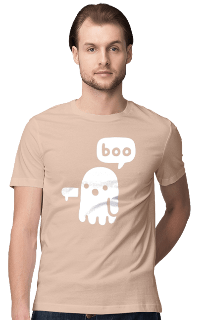 Футболка чоловіча з принтом "BOO (мова програмування)". Айті, мова програмування, програма, програміст, технічне завдання, ти ж програміст, транслятор boo, тривимірні програми, фрілансер. 2070702