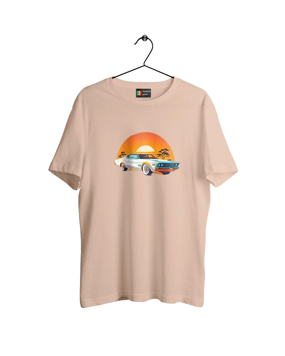 Beautiful car at sunset