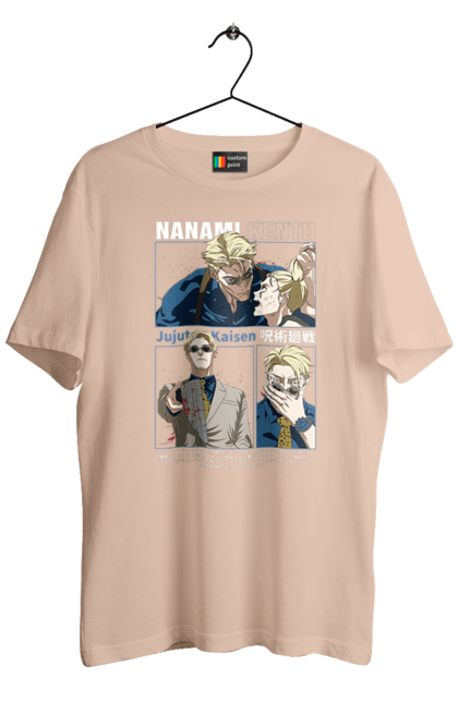 Футболка мужская с принтом Магическая битва Нанами. Anime, jujutsu kaisen, manga, nanami, nanami kento, аниме, магическая битва, манга, нанами, нанами кенто. 2070702