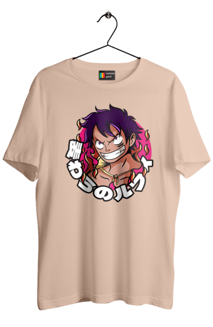 Men's t-shirt with prints One Piece Luffy. Anime, luffy, manga, monkey de luffy, one piece, pirates. 2070702