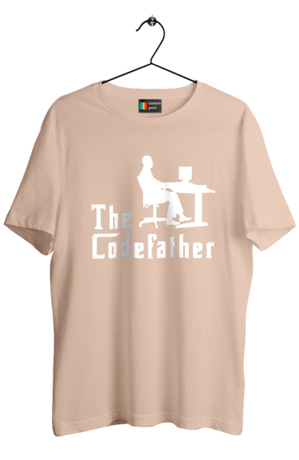 Футболка чоловіча з принтом "Батько коду". Айті, айтішник, батько коду, для айтішника, для програміста, подарунок айтішнику, подарунок програмісту, програміст, розробник. 2070702