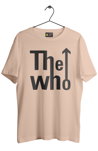 Футболка мужская с принтом The Who. Who, арт-рок, зе ху, музыка, пауэр-поп, прото-панк, рок, рок-группа, фрикбит, хард-рок. 2070702