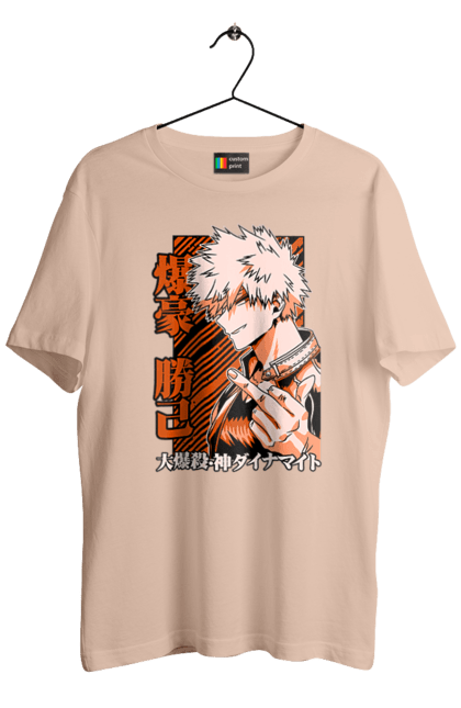 Футболка чоловіча з принтом "Моя академія героїв Бакуго". Bakugo, katsuki, katsuki bakugo, my hero academia, академія юей, аніме, бакуго, кацукі бакуго, манга, моя геройська академія. 2070702