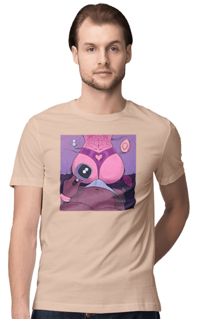 Футболка чоловіча з принтом "Ранкова Кава З Жопкою". Гола, жопа, кава, труси. 2070702