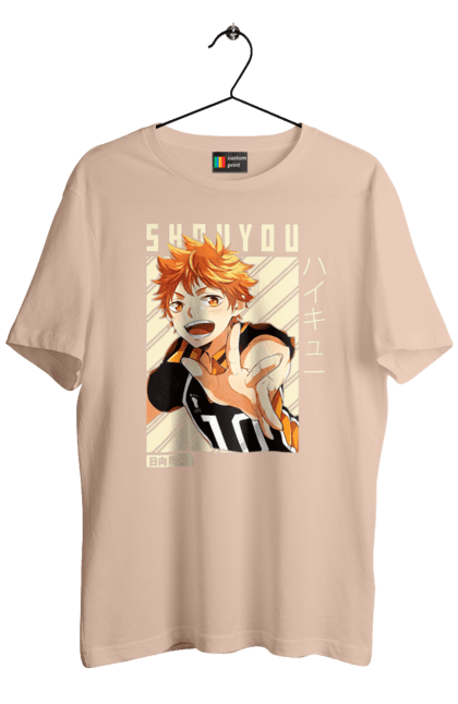 Футболка чоловіча з принтом "Волейбол!! Хіната". Anime, haikyu, hinata, manga, shoyo hinata, аніме, волейбол, манга, хіната, шьо хіната. 2070702