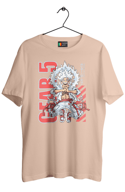 Men's t-shirt with prints One Piece Luffy. Anime, luffy, manga, monkey de luffy, one piece, pirates. 2070702