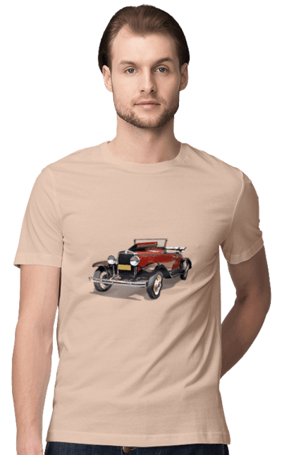 Men`s t-shirt with prints Auto.4. Auto, photo, professional photo, retro car. 2070702