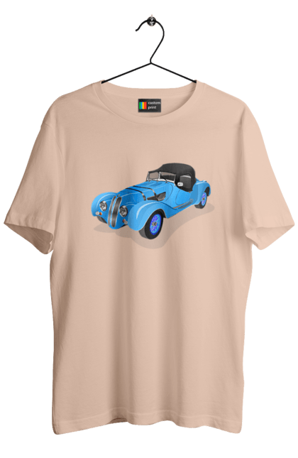 Men`s t-shirt with prints Car. Auto, car, classic, old, old machine. 2070702