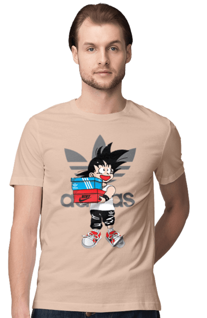 Футболка мужская с принтом Adidas Сон Гоку. Adidas, anime, dragon ball, son goku, адидас, аниме, гоку, жемчуг дракона, манга, сон гоку. 2070702