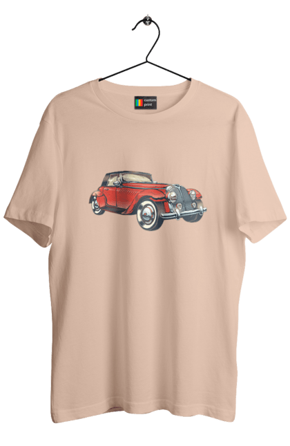 Футболка мужская с принтом Автомобиль Раритет. Автомобиль, машина, ретро. 2070702