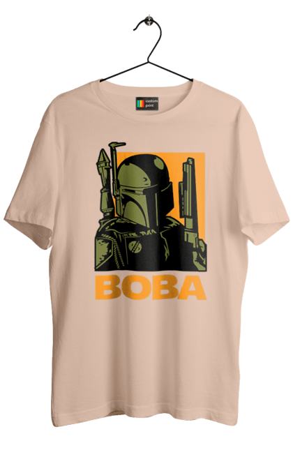 Men's t-shirt with prints Boba. Bob fett, boba fett, clone, head hunter, star wars. 2070702