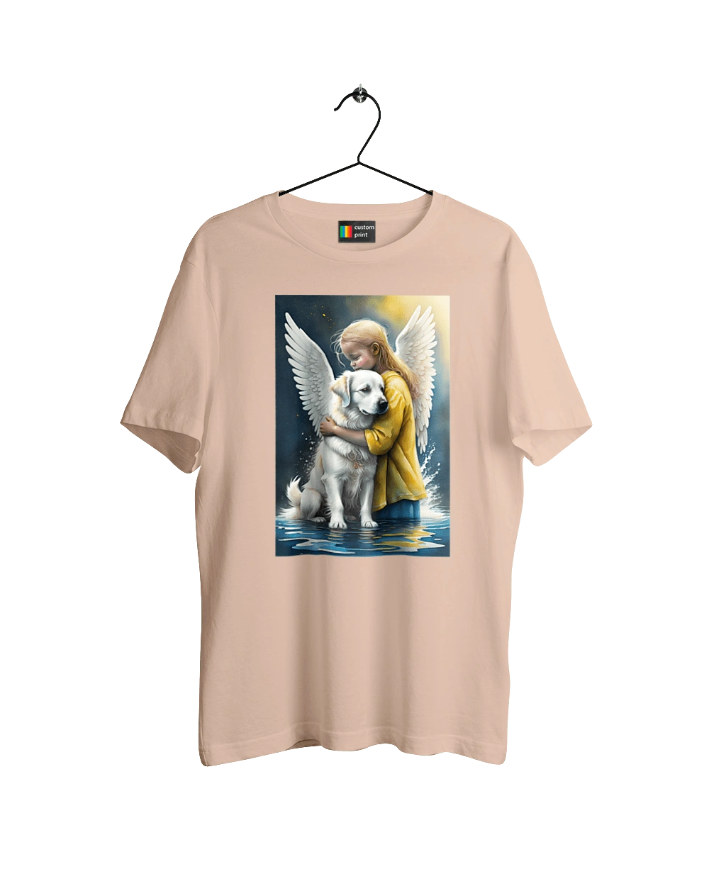 Girl and dog angel [memorial to dead animals]