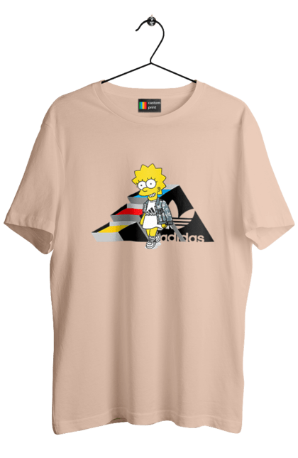 Футболка чоловіча з принтом "Adidas Ліса". Adidas, lisa, simpson, адідас, ліса, ліса сімпсон, мультсеріал, персонаж, серіал, сімпсон. 2070702