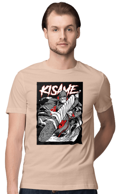 Men's t-shirt with prints Naruto. Anime, character, kisame hoshigaki, manga, naruto, ninja, tv series. 2070702