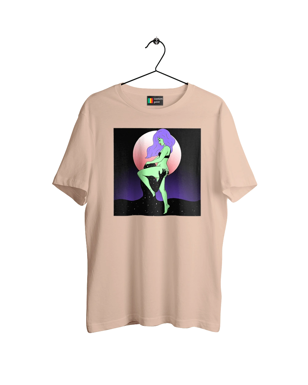 Зеленая Девушка И Луна