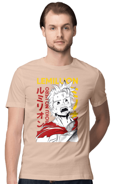 Футболка чоловіча з принтом "Моя академія героїв Лемілліон". Lemillion, mirio togata, my hero academia, академія юей, аніме, лемілліон, манга, міріо тогата, моя геройська академія. 2070702