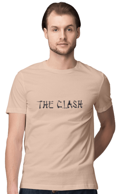 Футболка мужская с принтом The Clash. Clash, группа, даб, музыка, панк, панк-рок, реггей, рок, рок-н-ролл. 2070702