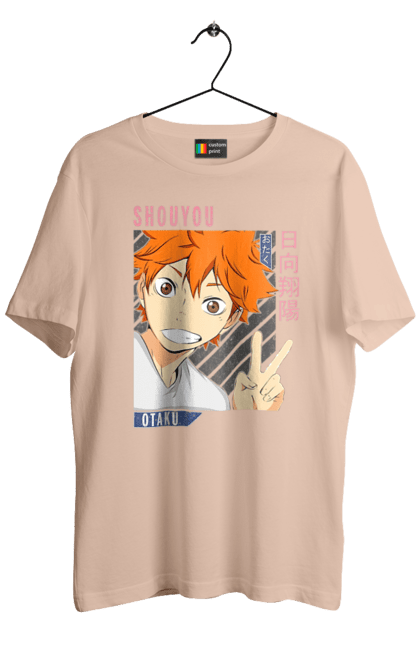 Футболка чоловіча з принтом "Волейбол!! Хіната". Anime, haikyu, hinata, manga, shoyo hinata, аніме, волейбол, манга, хіната, шьо хіната. 2070702