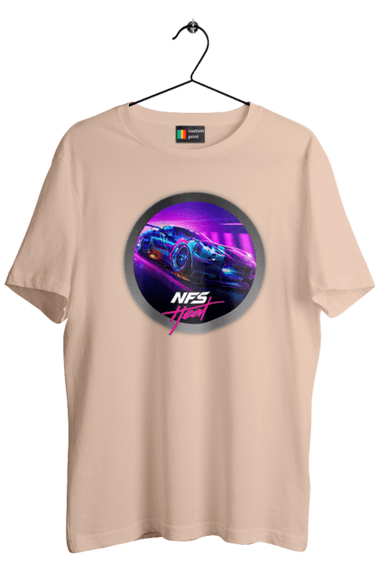Футболка чоловіча з принтом "Need for speed Heat". Heat, need, need for speed, nfs, speed, unbound, нид, нфс, спид, фор. 2070702