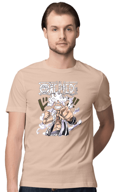 Men's t-shirt with prints One Piece Luffy. Anime, luffy, manga, monkey de luffy, one piece, pirates. 2070702